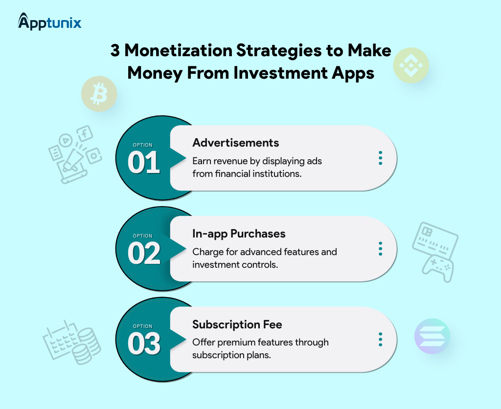 monetization strategies to generate money from investment app