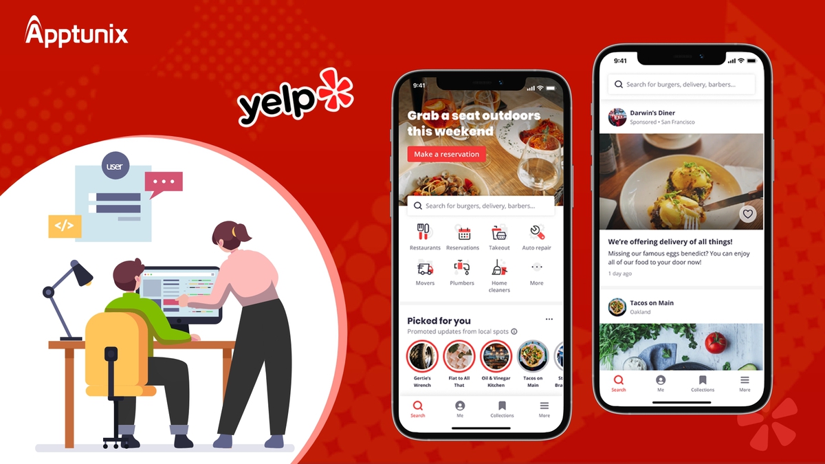 Yelp clone mobile app development